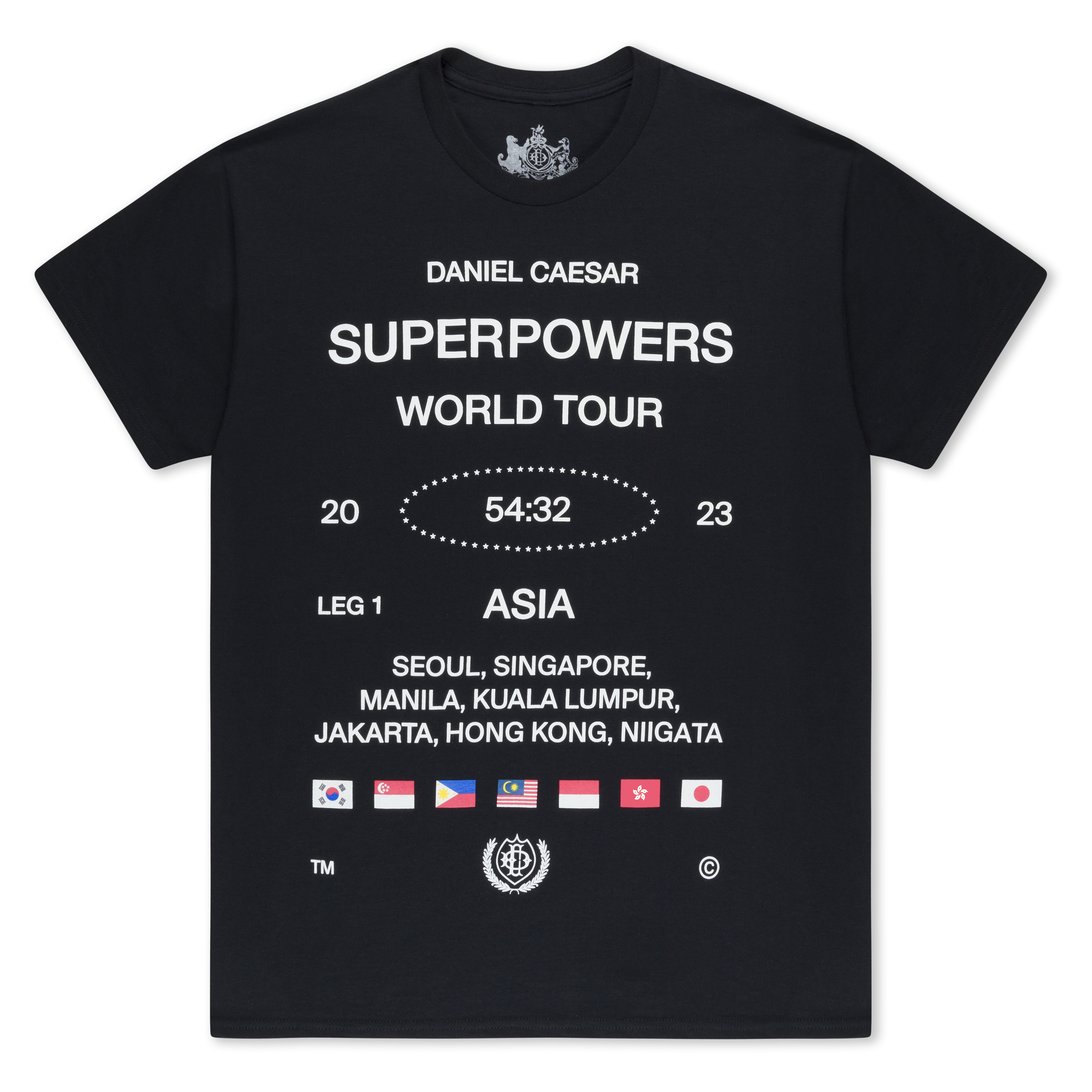 SUPERPOWERS WORLD TOUR FLAG TEE – Daniel Caesar | Official Store