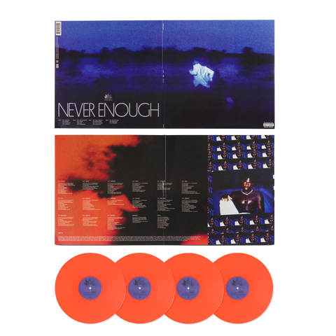 NEVER ENOUGH ORANGE 2LP VINYL