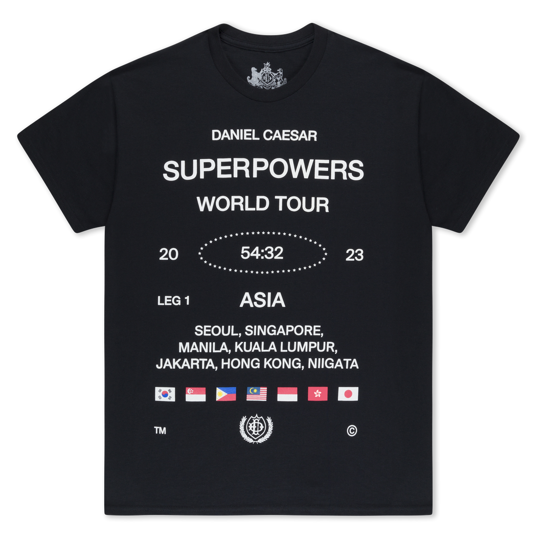 SUPERPOWERS WORLD TOUR FLAG TEE