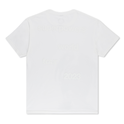 SUPERPOWERS WORLD TOUR LEG 3 TEE (WHITE)