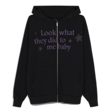 Load image into Gallery viewer, SUPERPOWERS WORLD TOUR LOOK WHAT THEY DID TO ME BABY ZIP HOODIE
